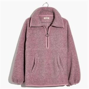 Madewell lilac Recycled Polartec Fleece Pullover Jacket